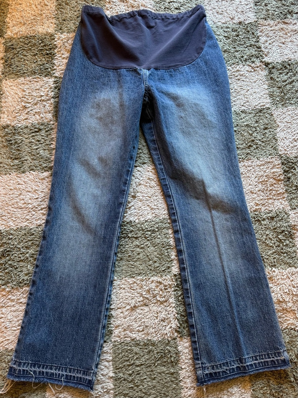 Maternity Blue Stretch Panel Jeans